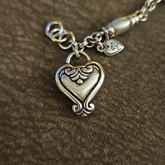 BRIGHTON Silver Plated Blaire Barrel Bead Chain Tennis Bracelet - Picture 3 of 6